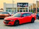 دودج تشارجر SXT 3.6L | Monthly AED 1230/- | 0% DP | Custom Leather Seats | Touch Screen | # 19865
