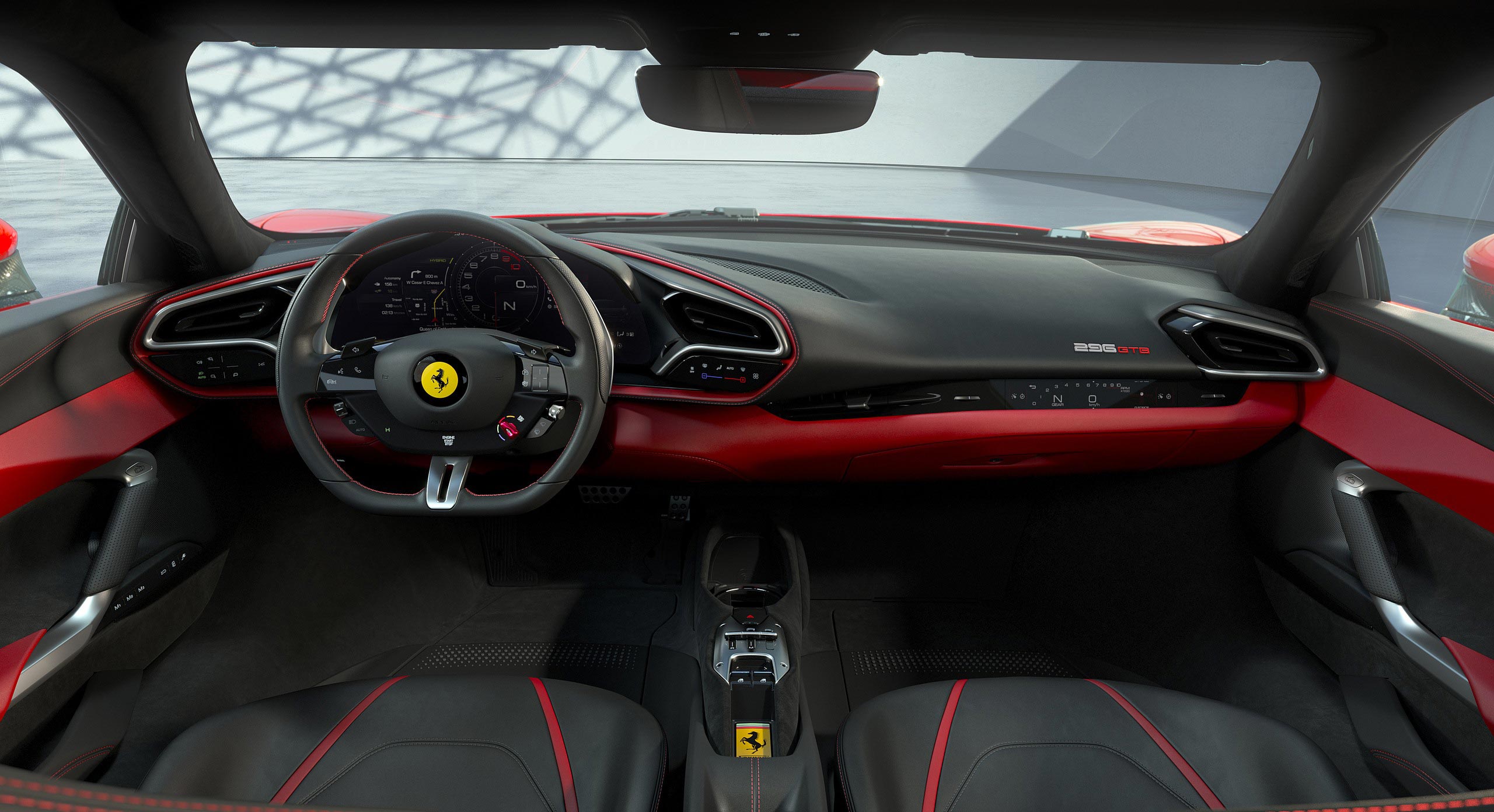 Ferrari 296 GTB interior - Cockpit
