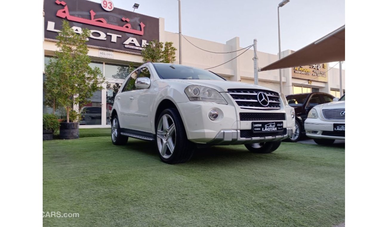 Mercedes-Benz ML 350 Gulf number one model 2009, white color, leather opening, sensors, alloy wheels, cruise control and