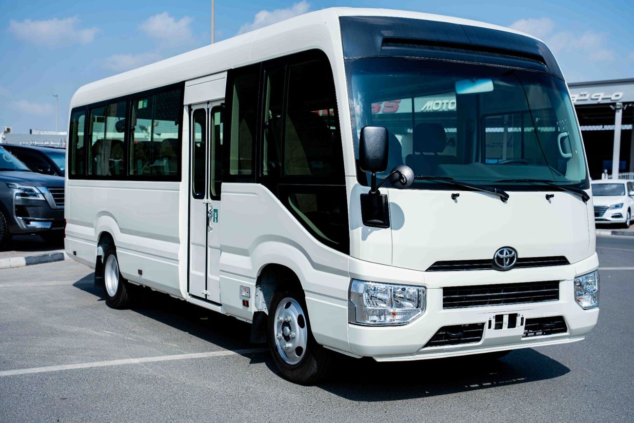 تويوتا كوستر Toyota Coaster 2025 2.7L Petrol 23 Seats Transmission Manual  White Outside