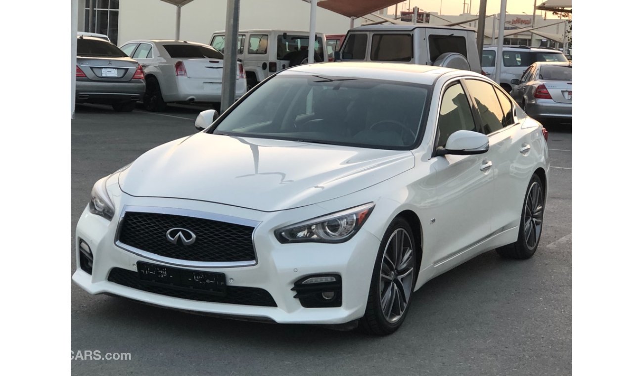 Infiniti Q50 INFINITY Q50S MODEL 2017 GCC car perfect condition full option sun roof leather seats back camera ba