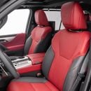 لكزس LX 700h F SPORT سيارة F-Sport موديل 2026 باللونين الأسود والأحمر (بدون نظام ركن آلي)