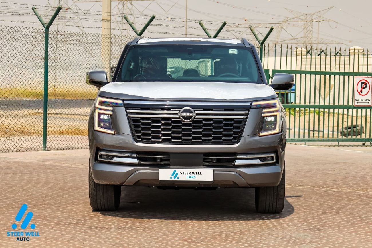 Nissan Patrol LE PLATINUM CITY 2026 | GCC | 3.5L V6 | AWD | 9AT | Red Interior | Height Control | Export only