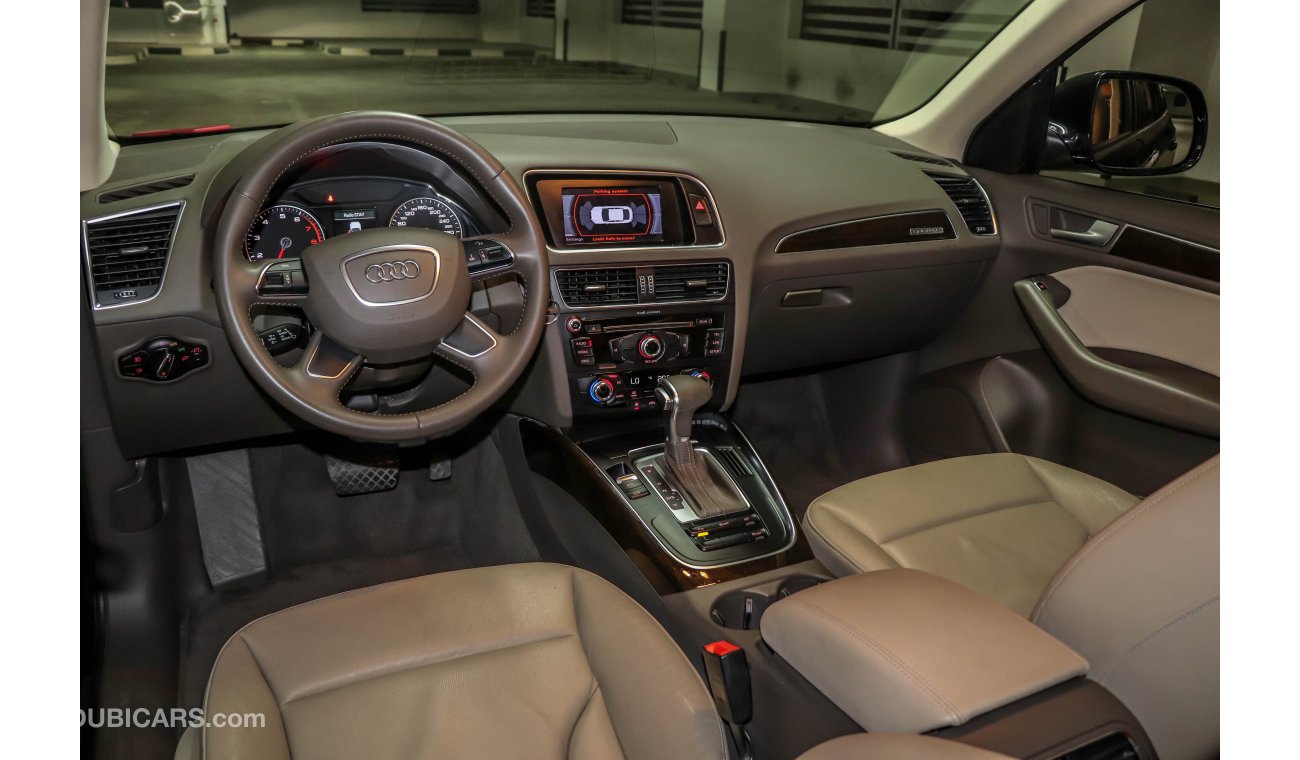 Audi Q5 2.0L 2014 ) GCC under Warranty with Zero Down-Payment.