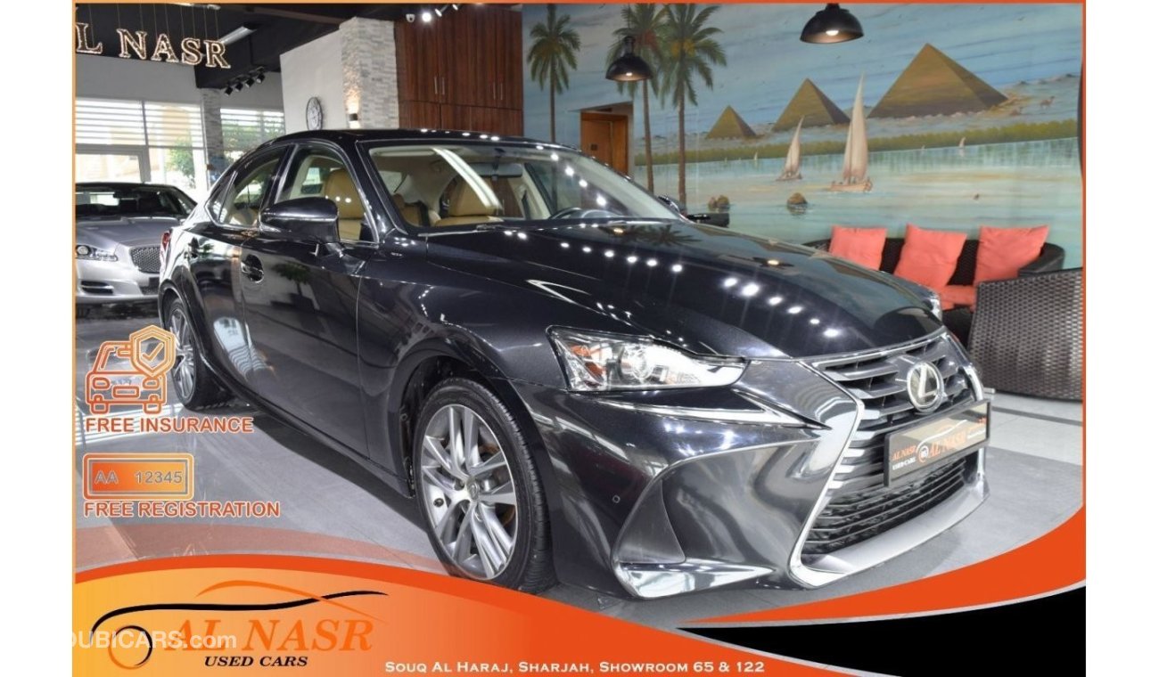 Lexus IS 200 FREE INSURANCE AND REGISTRATION! Premier IS-200 T | GCC Specs | Excellent Condition | Single Owner |