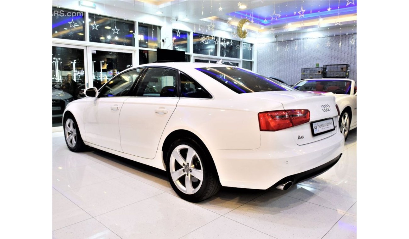 Audi A6 ORIGINAL PAINT ( صبغ وكاله ) AMAZING Audi A6 2015 Model!! in White Color! GCC Specs