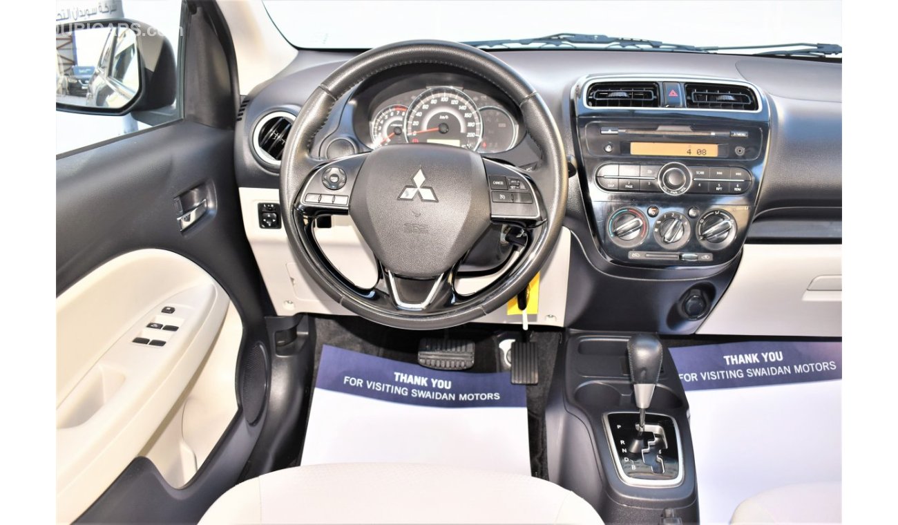 Mitsubishi Attrage AED 703 PM | 1.2L GLX GCC WARRANTY