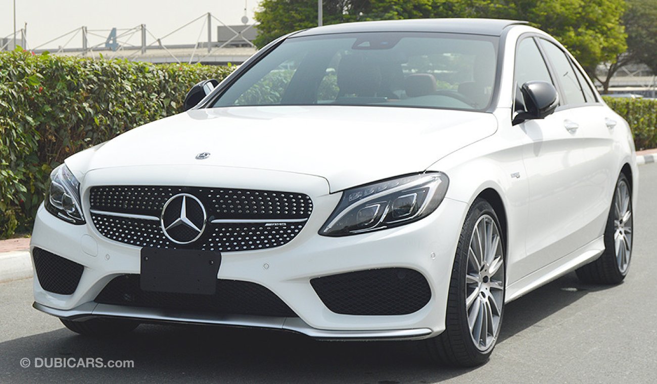 Mercedes-Benz C 43 AMG 2018, 4MATIC, 3.0L V6-Biturbo GCC, 0km with 2 Years Unlimited Mileage Warranty