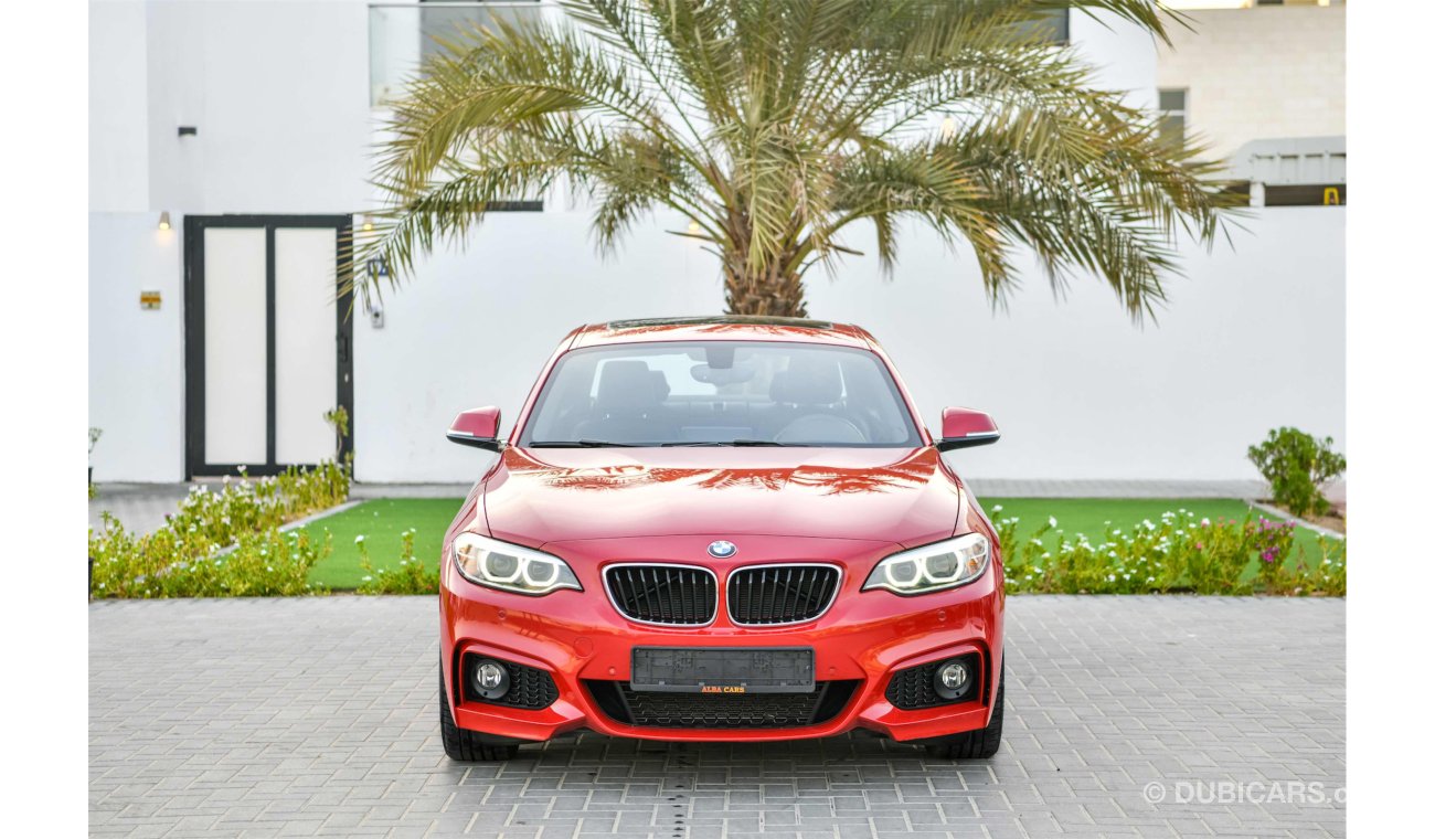 BMW 230i i M-KIT 2017 - AGENCY WARRANTY SERVICE CONTRACT UNTIL SEP 2021 - ONLY AED 1,939 PM! - 0% DP