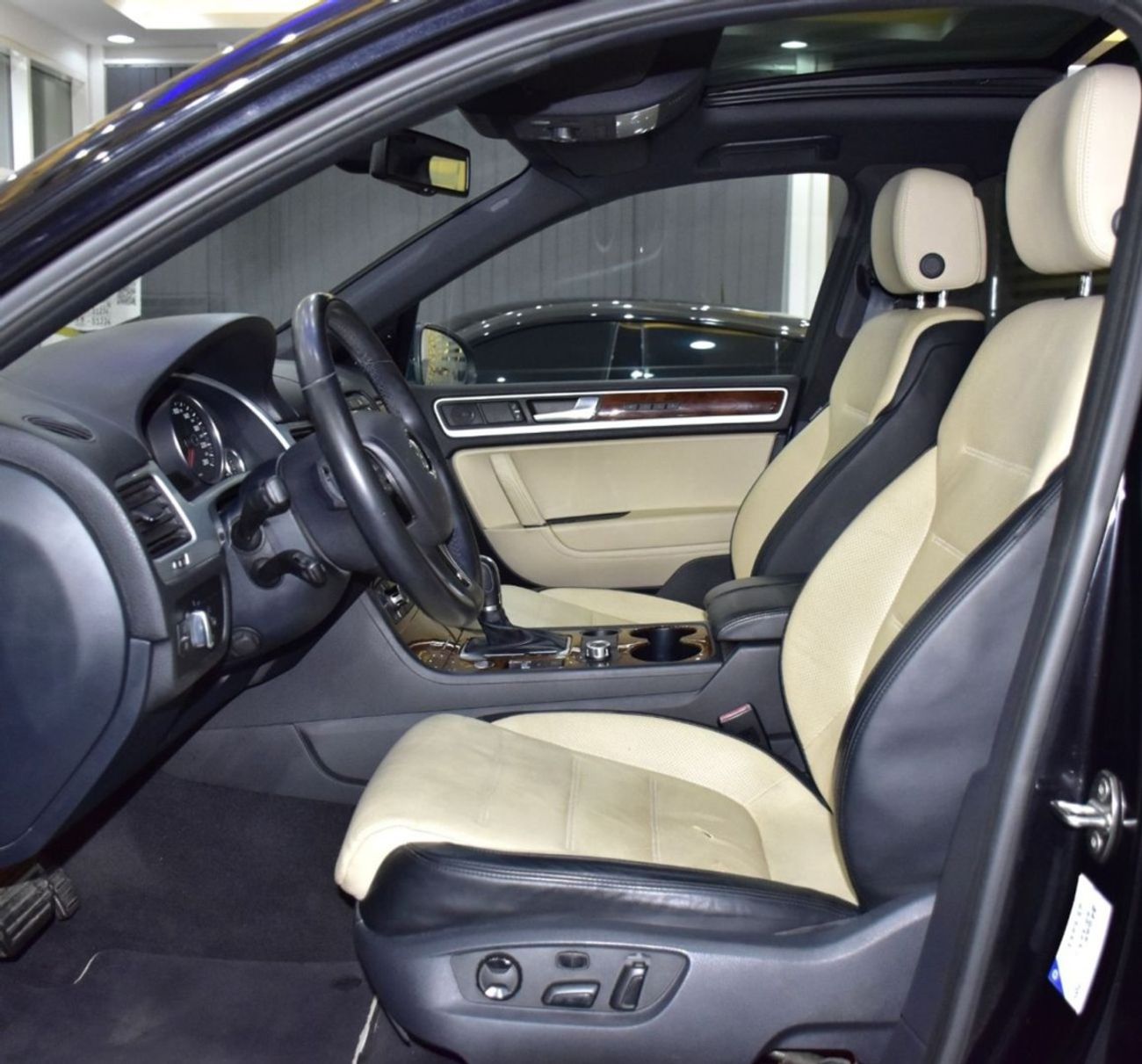 Volkswagen Touareg EXCELLENT DEAL for our Volkswagen Touareg ( 2015 Model ) in Black Color GCC Specs