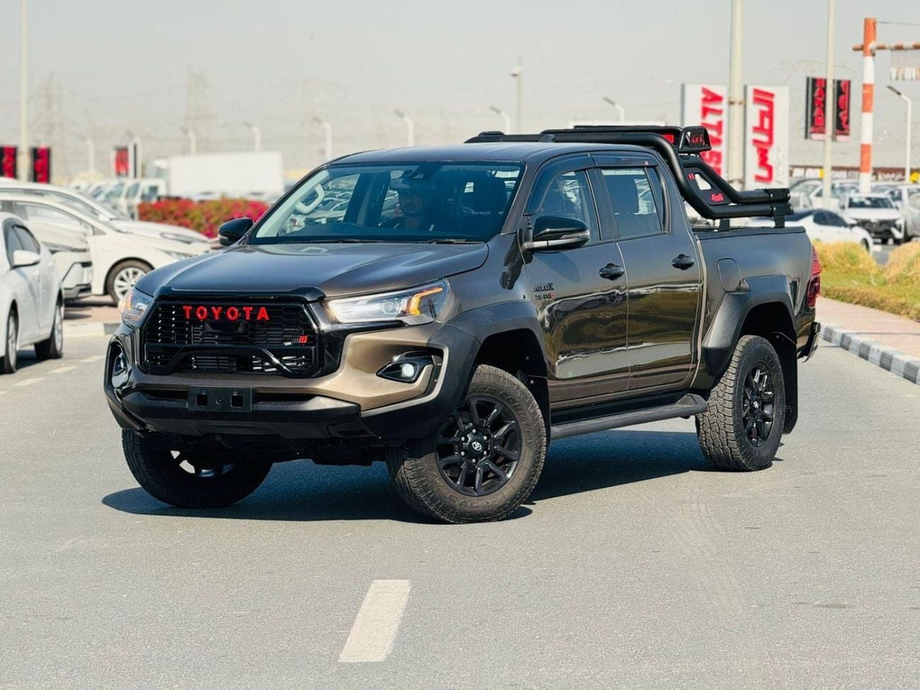 Toyota Hilux 2016 modified 2023 2.8L Diesel Engine 4x4 colour Brown Transmission Automatic Interior.Black leather