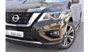 نيسان باثفايندر AED 2150 PM | 0% DP | 3.5L SL FULL OPTION V6 4WD 2018 GCC WARRANTY