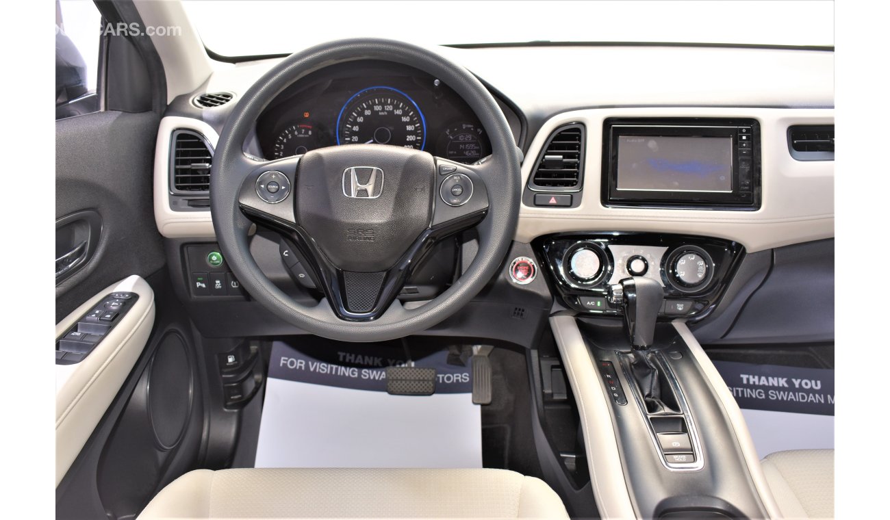 Honda HR-V AED 1170 PM | 0% DP | 1.8L LX GCC UNLIMITED KM WARRANTY TILL 2023 FULL SERVICE HISTORY