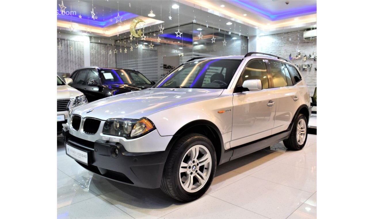 بي أم دبليو X3 AMAZING BMW X3 3.0i 2004 Model!! in Silver Color! GCC Specs