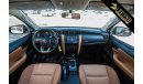 تويوتا فورتونر 2021 Toyota Fortuner 2.7L EXR V4 | Only for Export: AED 104,000