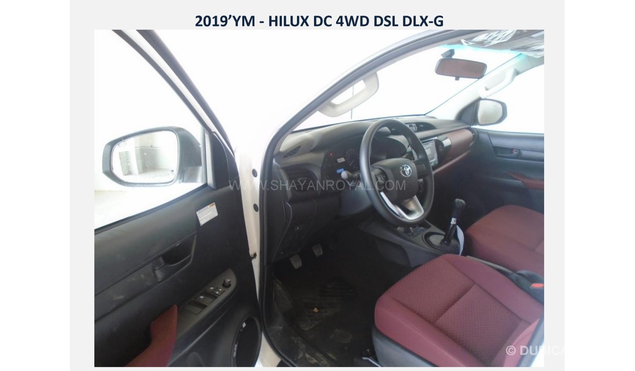 Toyota Hilux D/C 2.4L 4WD Diesel DLX-G 2019 ( Export Only )