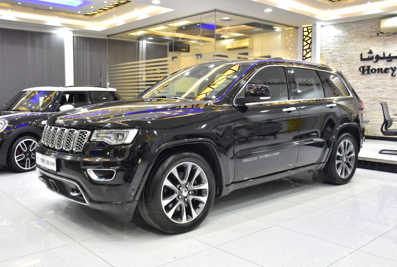 Jeep Grand Cherokee EXCELLENT DEAL for our Jeep Grand Cherokee Overland 4x4 ( 2018 Model ) in Black Color GCC Specs