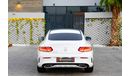 Mercedes-Benz C 300 Coupe AMG | 3,505 P.M | 0% Downpayment | Full Option | Full Mercedes History!