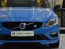 Volvo V60 POLESTAR EXCELLENT DEAL for our Volvo V60 Polestar T6 ( 2016 Model ) in Blue Color GCC Specs