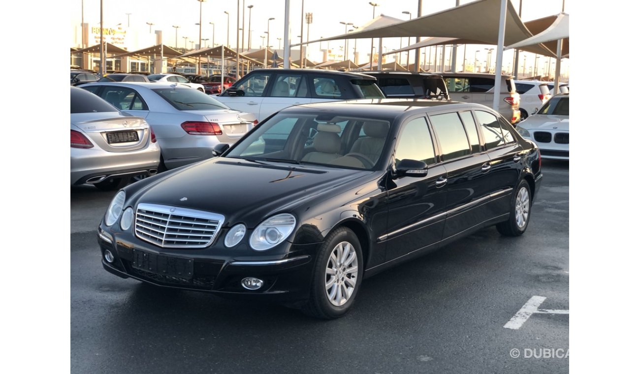 مرسيدس بنز E 350 موديل 2007 خليجي 6ابواب فل مواصفات كراسي جلد ومثبت سرعه وتحكم كهربي كامل ونظام صوت ممتاز وكاميرا خلف