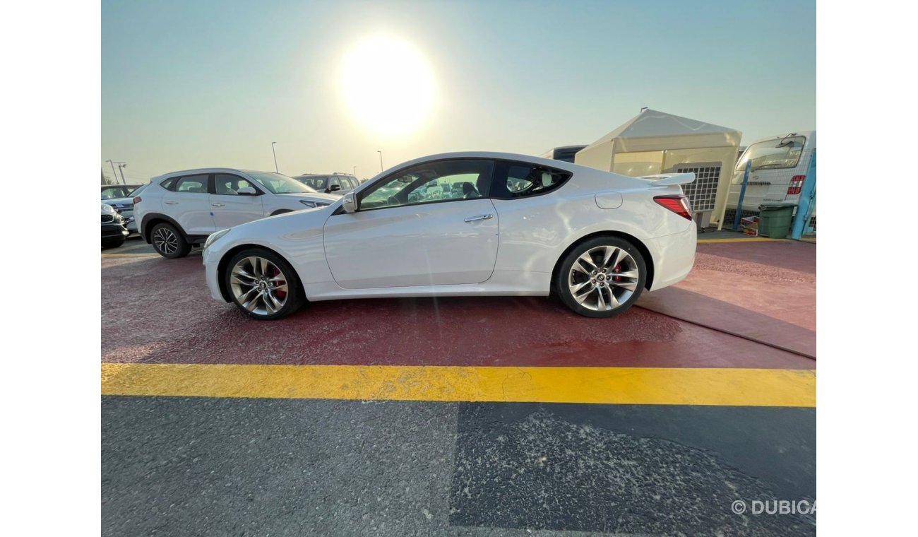 Hyundai Genesis HYUNDAI GENESIS COUPE, 2.0L, WHITE WITH BROWN LEATHER INTERIOR, MODEL 2014 FOR EXPORT