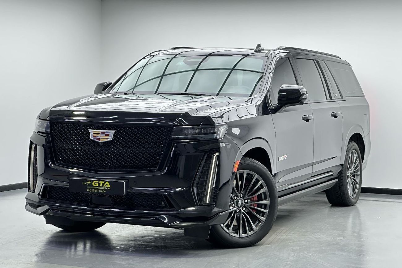 Cadillac Escalade Escalade-V 6.2L 2023 Cadillac Escalade ESV V, 2027 Cadillac Warranty, Pilot Seats, Fully Loaded, 7 S
