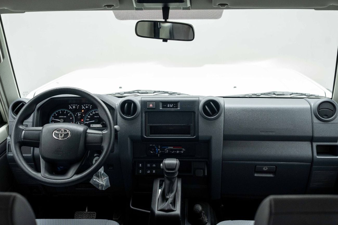 Toyota Land Cruiser 70 LC 78 HARDTOP 4.0L AT - White Inside Bluish Grey | Export Only
