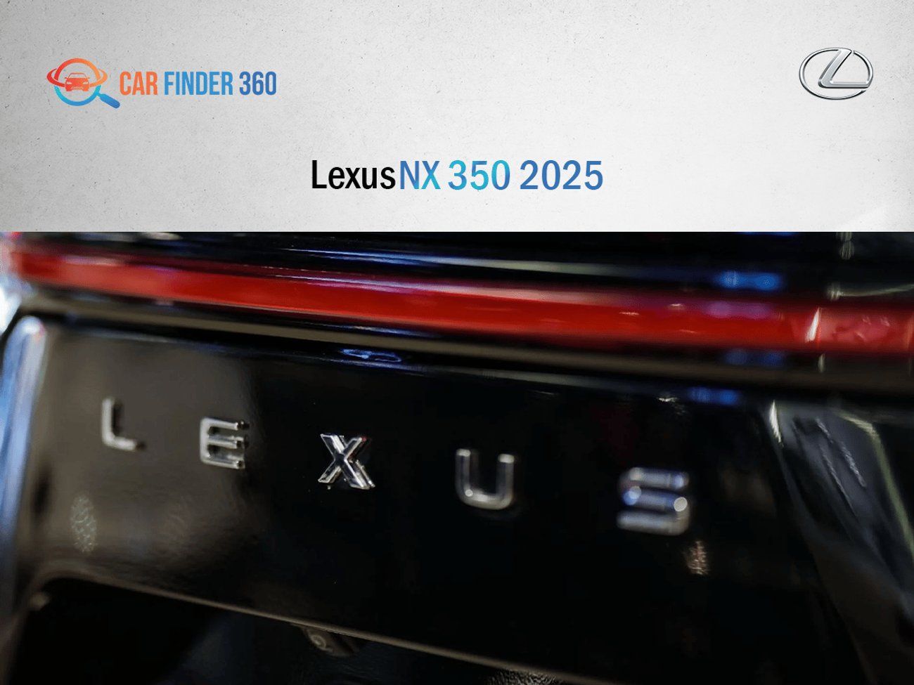 Lexus NX350 Lexus NX 350 2025 (Export Only)