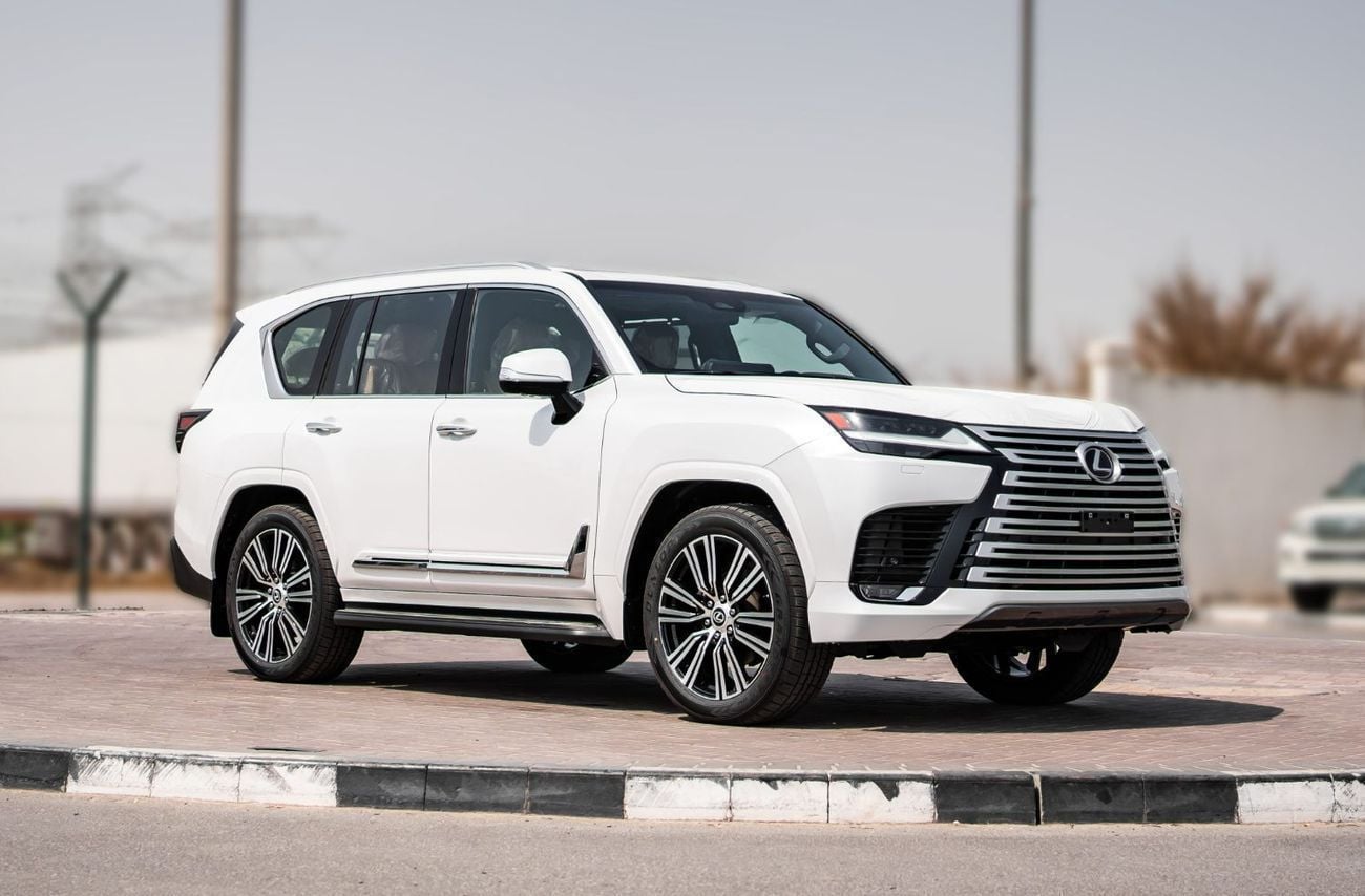 لكزس LX 700h 2026 Lexus LX700h Signature 3.5L AT Hybrid (White-Tan) 7 Seats