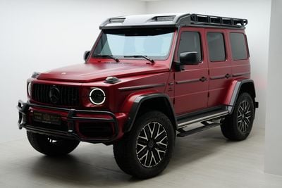 مرسيدس بنز G 63 AMG 4x4² هيكل خارجي/داخلي من ألياف الكربون، رف سقف، محاور بوابة، مواصفات خليجية!!