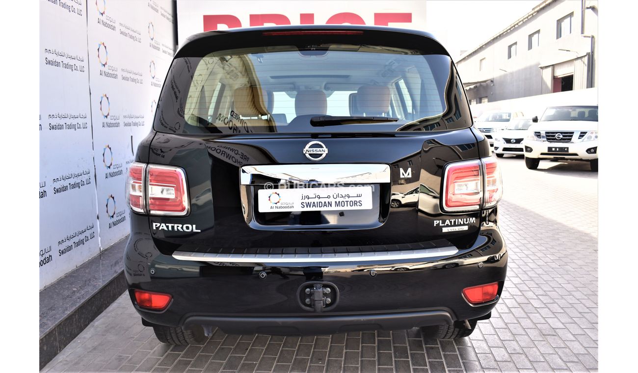 Nissan Patrol AED 3330 PM | 5.6L LE PLATINUM CITY GCC DEALER WARRANTY