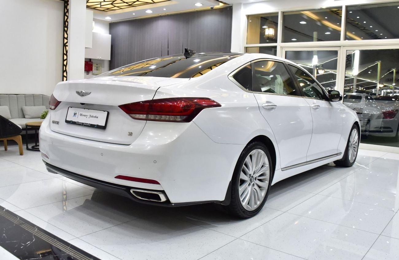Hyundai Genesis PLATINUM EXCELLENT DEAL for our Hyundai Genesis 3.8 ( 2016 Model ) in White Color GCC Specs