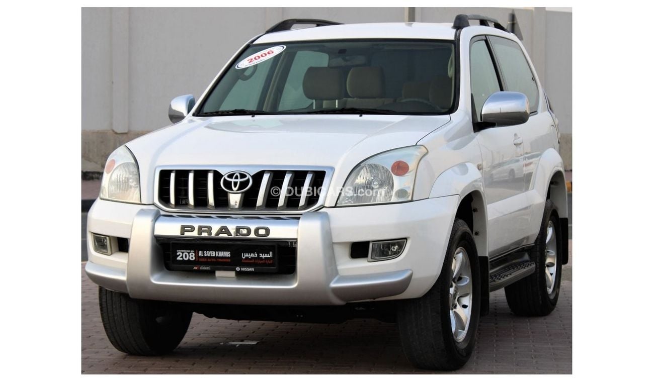 تويوتا برادو تويوتا برادو 2006 خليجي صبغ وكالة  4 سلندر بحالة ممتازة بدون حوادث نظيفه جدا من الداخل والخارج