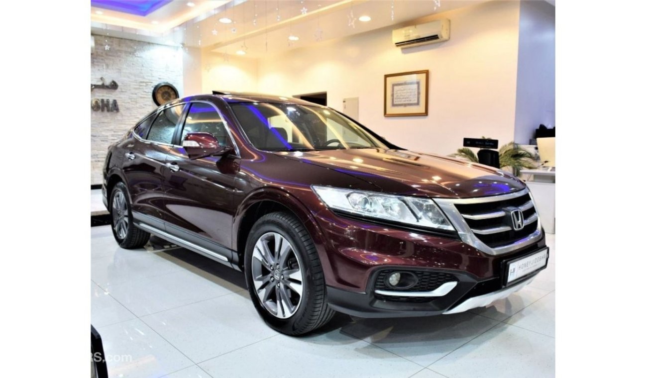 هوندا كروستور AMAZING Honda CrossTour 4WD TOURING 2014 Model!! in Maroon Color! GCC Specs