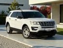 Ford Explorer FWD 3.5L V6 A/T | 2016 | GCC SPECS | WHITE EXTERIOR | AED 740 per month