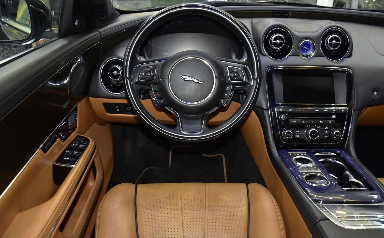 Jaguar XJL  EXCELLENT DEAL for our Jaguar XJ L 5.0 ( 2013 Model ) in Black Color GCC Specs
