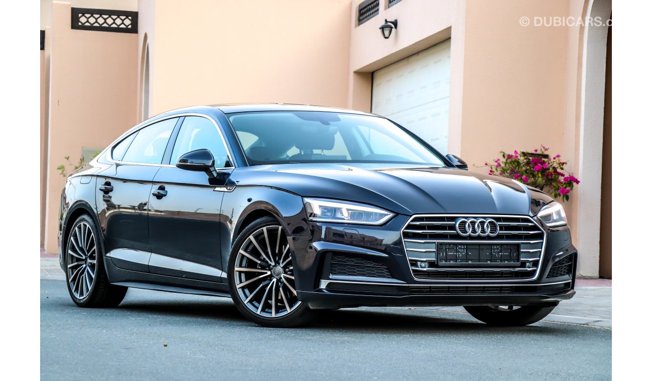 Audi A5 40 TFSI 2018 GCC under Warranty with Zero downpayment.