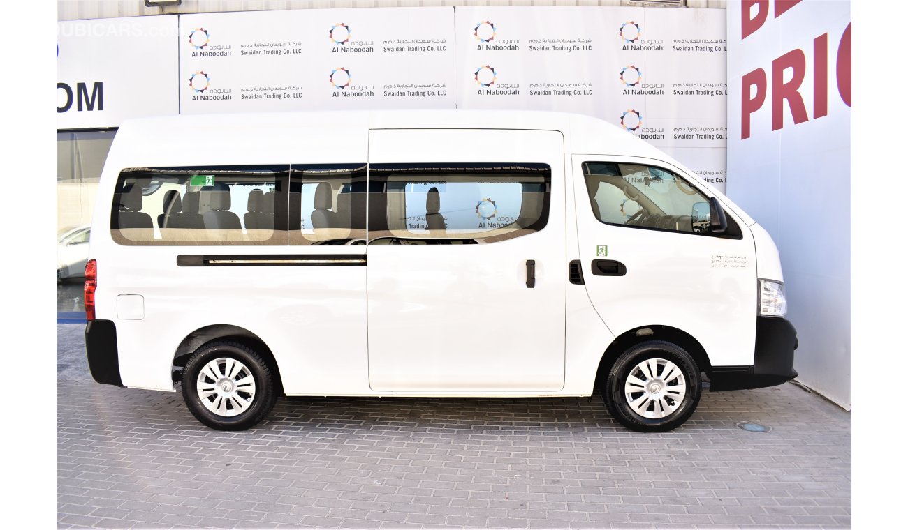 Nissan Urvan AED 1660 PM | 0% DP | 2.5L NV-350 AT 13-STR GCC WARRANTY