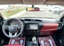 تويوتا هيلوكس GLX 2021 2.7 ENGINE 4 CYLINDER BLACK COLOR INSIDE BLACK AND RED GCC SPECS VERY GOOD CONDITION