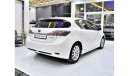 لكزس CT 200h EXCELLENT DEAL for our Lexus CT200 HYBRID ( 2012 Model ) in White Color GCC Specs