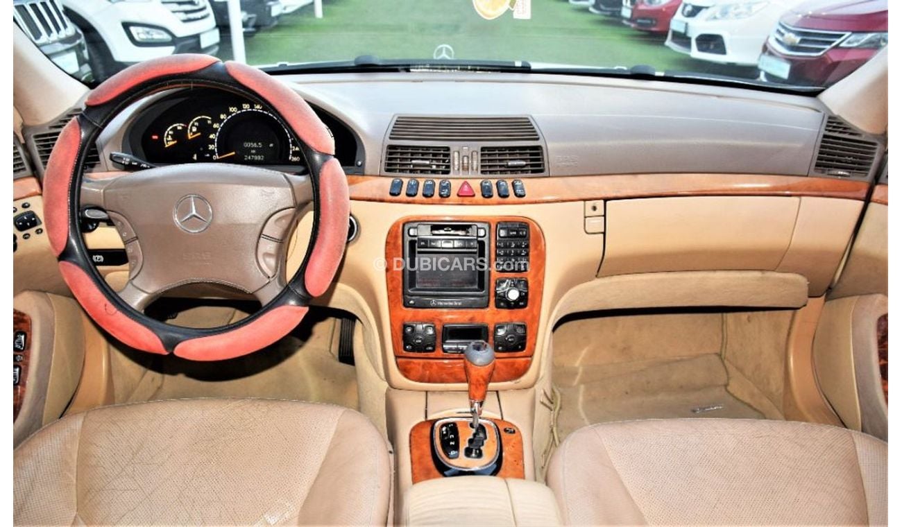 مرسيدس بنز S 350 "( AS IT IS )" Mercedes Benz S350 2001 Model!! in White Color! GCC Specs