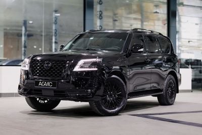 نيسان باترول LE PLATINUM CITY | جميع المواصفات | من AGMC | خليجي | محرك V8 (5.6 لتر) | 400 حصان | 8 مقاعد | ضمان