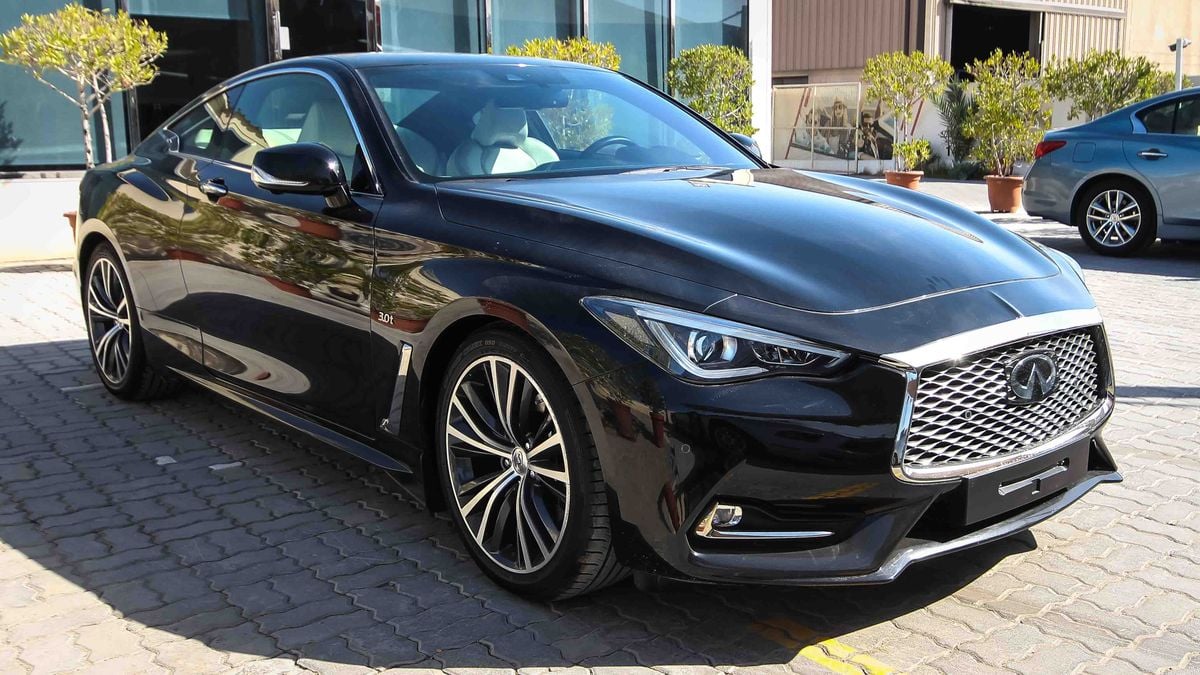 Infiniti Q60 3.0t for sale: AED 182,900. Black, 2017