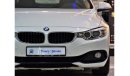 BMW 420i EXCELLENT DEAL for our BMW 420i Sport ( 435i Badge ) ( 2015 Model! ) in White Color! GCC Specs