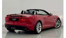Jaguar F Type 2014 Jaguar F-Type S, Full Service History, GCC