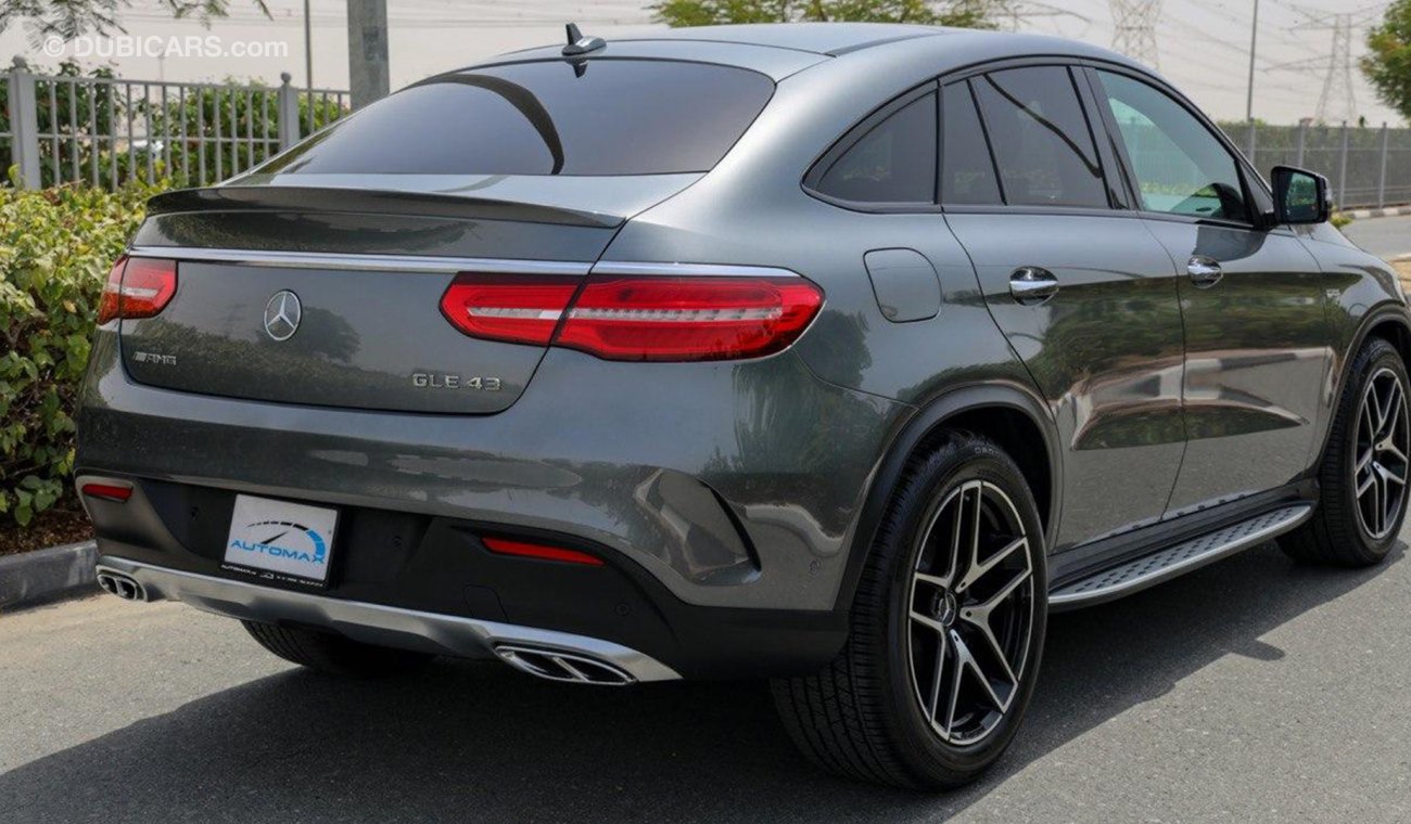 مرسيدس بنز GLE 43 AMG 3.0، V6 ،GCC ،0km، الضمان: سنتان غير محدودة المسافة، خدمة الصيانة: 3 سنوات عند EMC