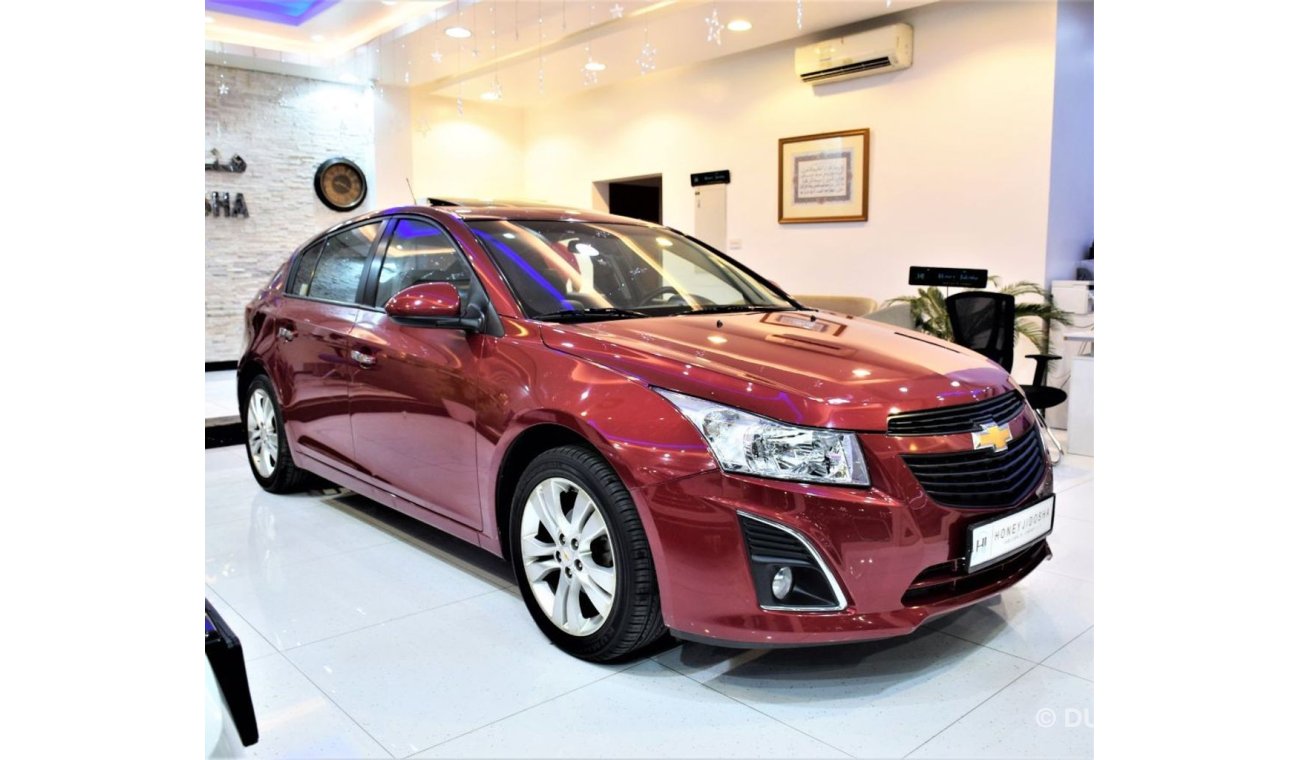 شيفروليه كروز VERY LOW MILEAGE! ONLY 85,000KM! Chevrolet Cruze LT HATCHBACK 2013 Model!! in Red Color! GCC Specs