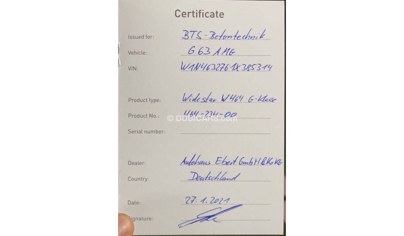 Mercedes Benz G63 AMG 2021 Mercedes G 63 BRABUS 800 ( Brabus Certificate ), One Year Warranty, German Specs
