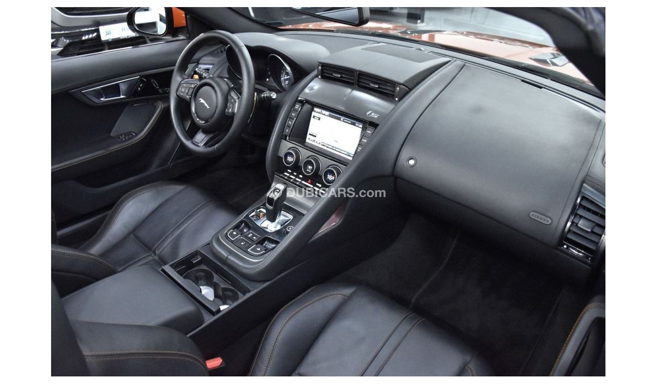 Jaguar F Type EXCELLENT DEAL for our Jaguar F-Type S V8 ( 2014 Model ) in Orange Color GCC Specs