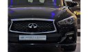 Infiniti Q50 EXCELLENT DEAL for our Infiniti Q50s Red Sport 3.0t 400HP 2018 Model!! in Black Color! GCC Specs